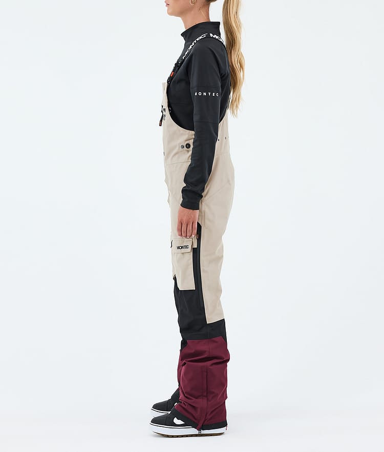 Montec Fawk W Lumilautailuhousut Naiset Sand/Black/Burgundy, Image 3 of 7
