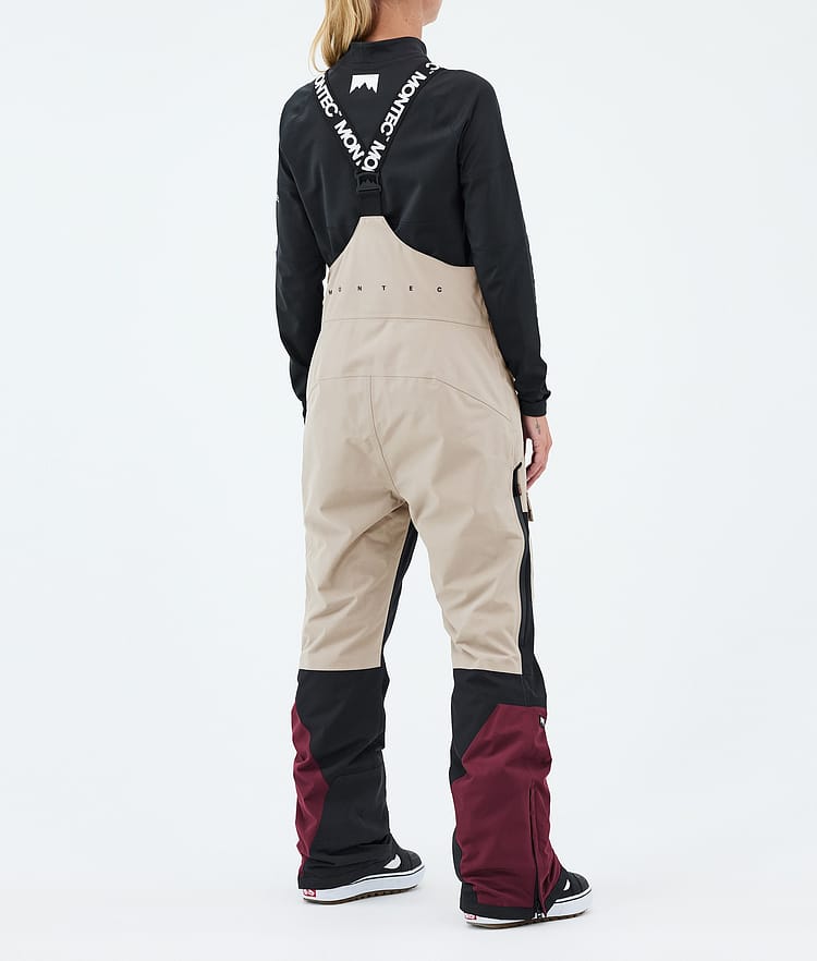 Montec Fawk W Lumilautailuhousut Naiset Sand/Black/Burgundy, Image 4 of 7