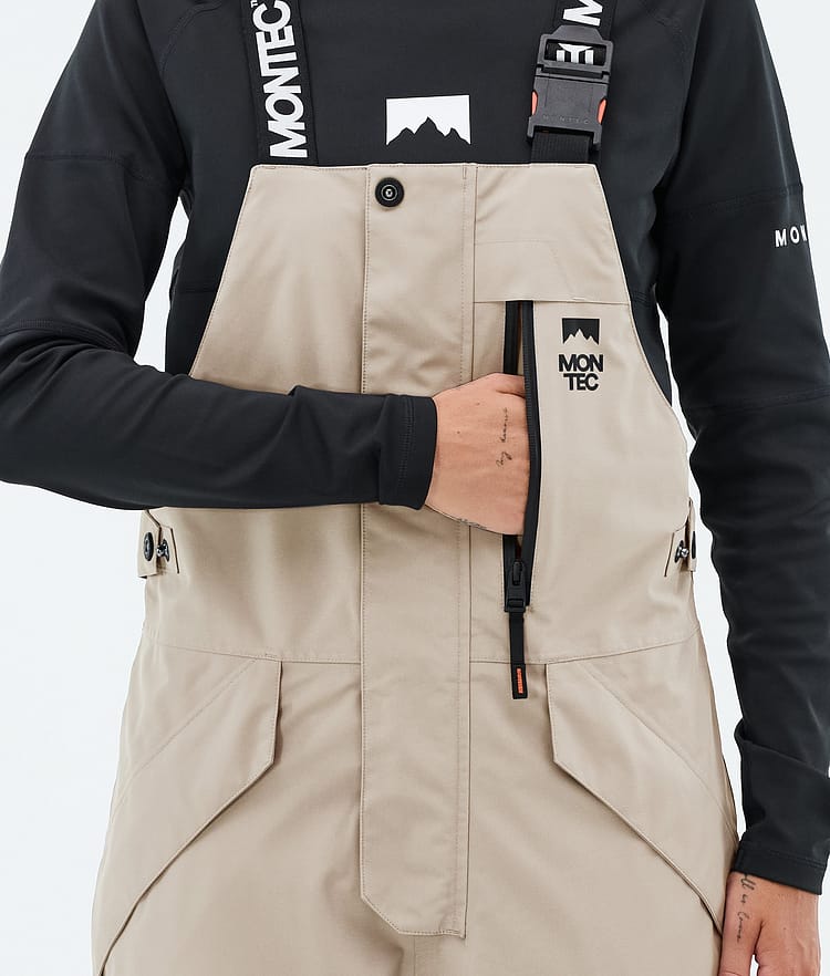 Montec Fawk W Lasketteluhousut Naiset Sand/Black/Burgundy, Image 6 of 7