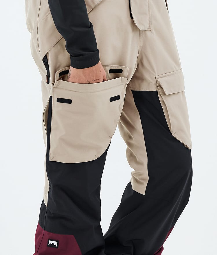Montec Fawk W Lasketteluhousut Naiset Sand/Black/Burgundy, Image 7 of 7