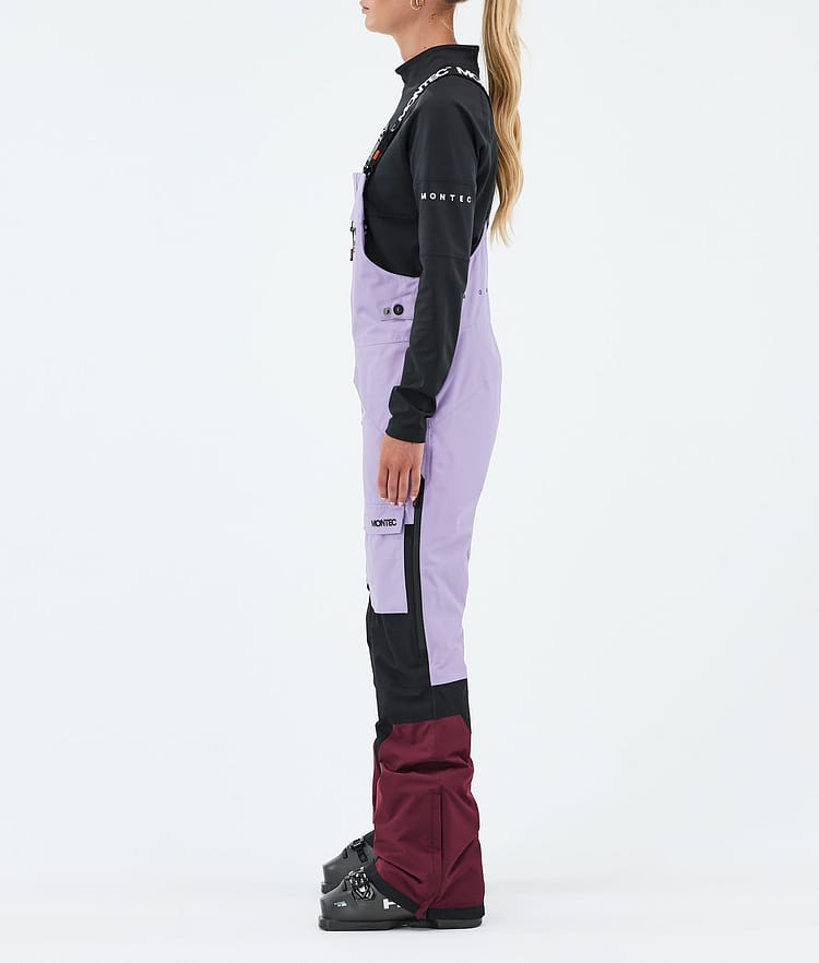 Montec Fawk W Lasketteluhousut Naiset Faded Violet/Black/Burgundy, Kuva 3 / 7