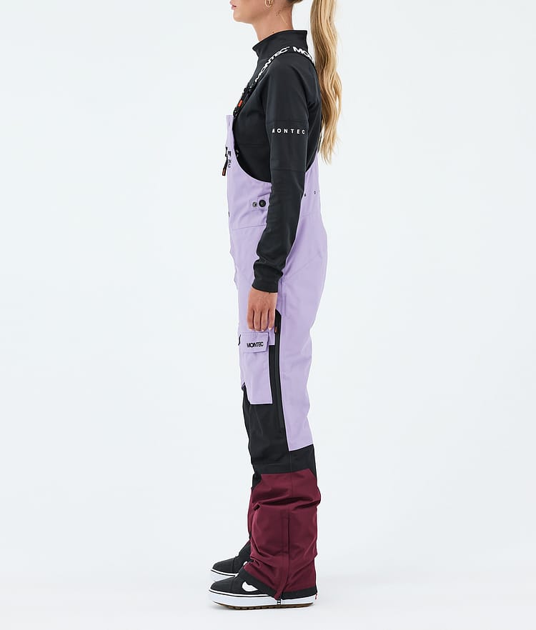 Montec Fawk W Lumilautailuhousut Naiset Faded Violet/Black/Burgundy, Kuva 3 / 7