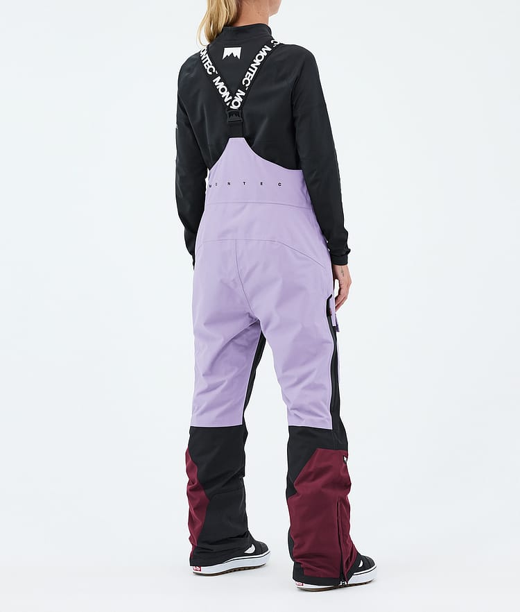 Montec Fawk W Lumilautailuhousut Naiset Faded Violet/Black/Burgundy, Kuva 4 / 7