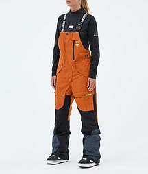 Montec Fawk W Lumilautailuhousut Naiset Burned Orange/Black/Metal Blue