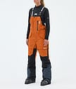 Montec Fawk W Lasketteluhousut Naiset Burned Orange/Black/Metal Blue
