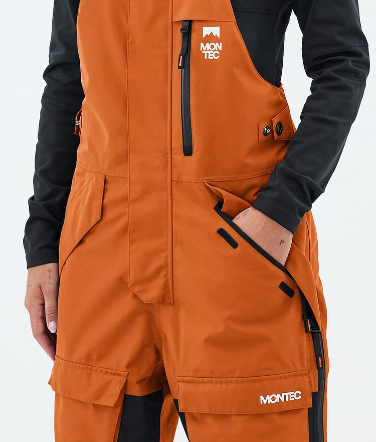 Montec Fawk W Lumilautailuhousut Naiset Burned Orange/Black/Metal Blue, Image 5 of 7