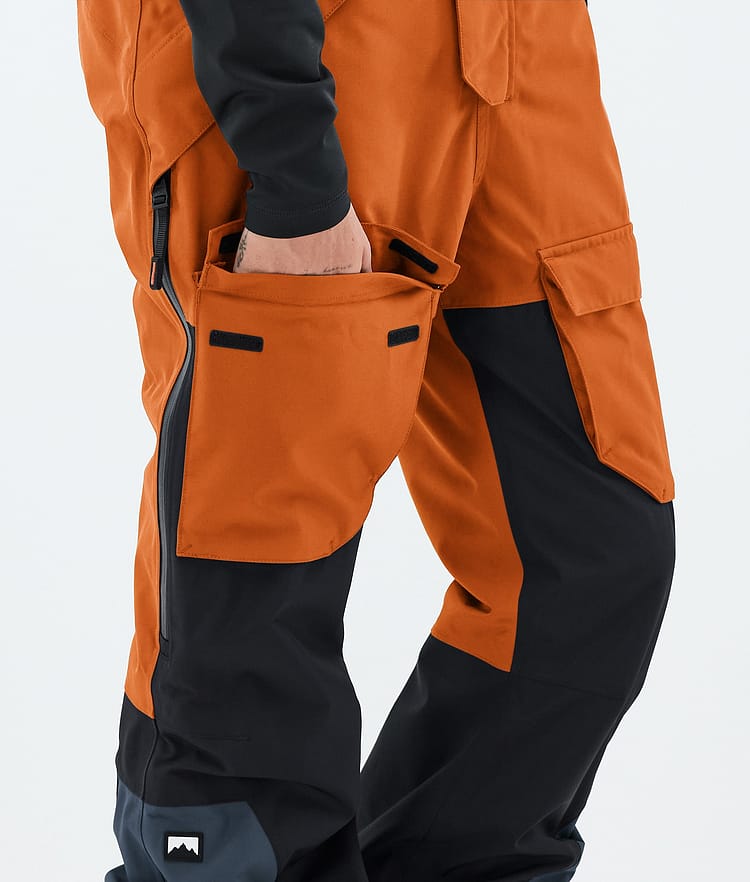 Montec Fawk W Lumilautailuhousut Naiset Burned Orange/Black/Metal Blue, Image 7 of 7
