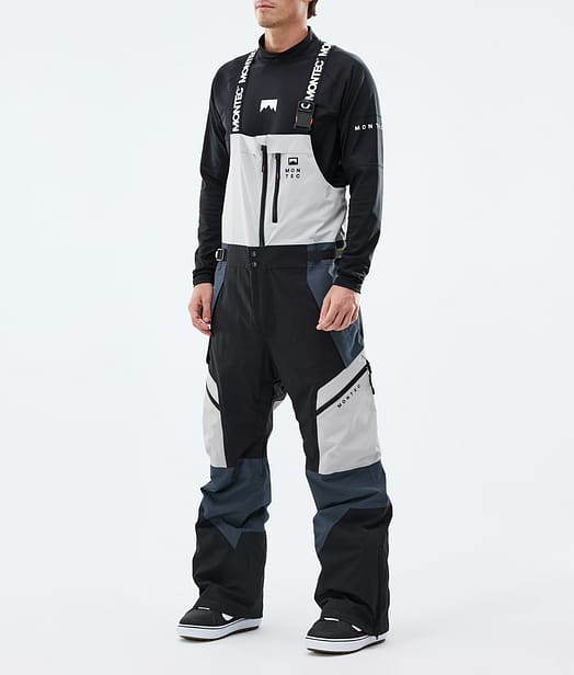 Montec Dozer Lumilautailuhousut Miehet Light Grey/Black/Metal Blue