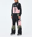 Montec Dozer W Lumilautailuhousut Naiset Soft Pink/Greenish/Black