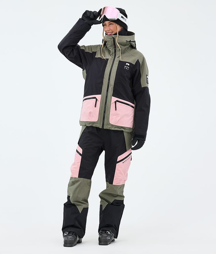 Montec Dozer W Lasketteluhousut Naiset Soft Pink/Greenish/Black, Image 2 of 7