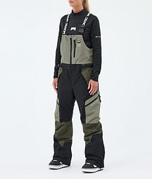 Montec Dozer W Lumilautailuhousut Naiset Greenish/Black/Olive Green