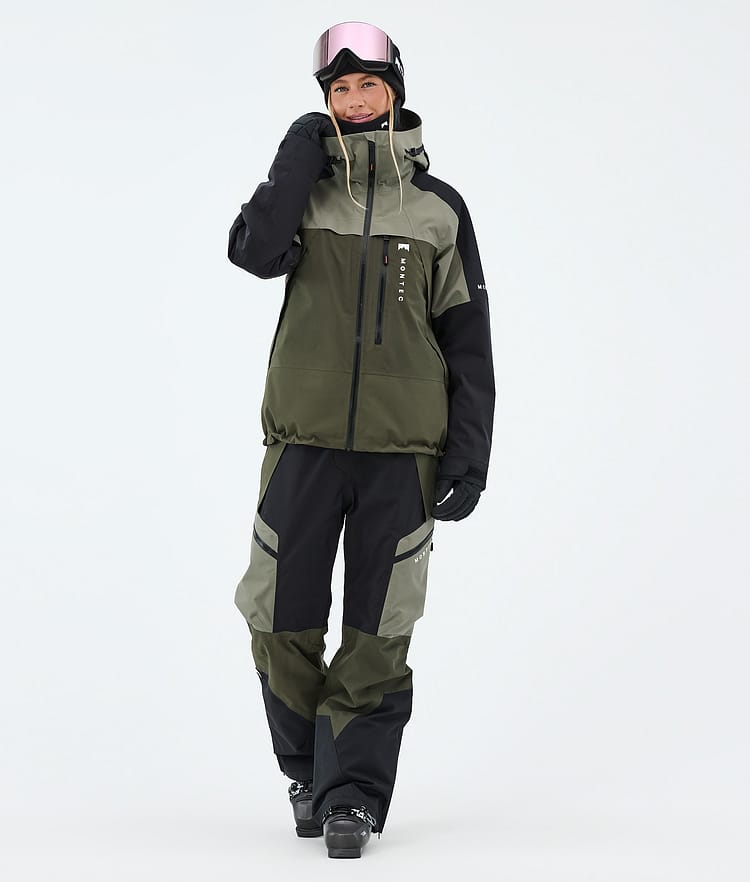 Montec Dozer W Lasketteluhousut Naiset Greenish/Black/Olive Green, Image 2 of 7