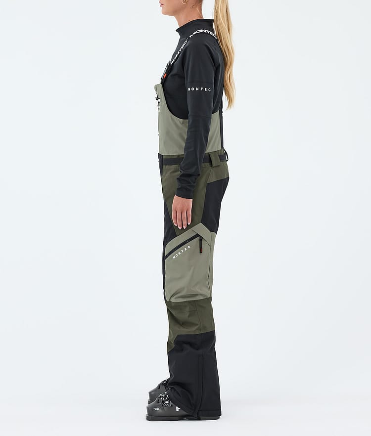 Montec Dozer W Lasketteluhousut Naiset Greenish/Black/Olive Green, Image 3 of 7