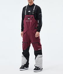 Montec Arch Lumilautailuhousut Miehet Burgundy/Black/Light Grey