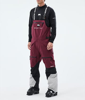 Montec Arch Lasketteluhousut Burgundy/Black/Light Grey