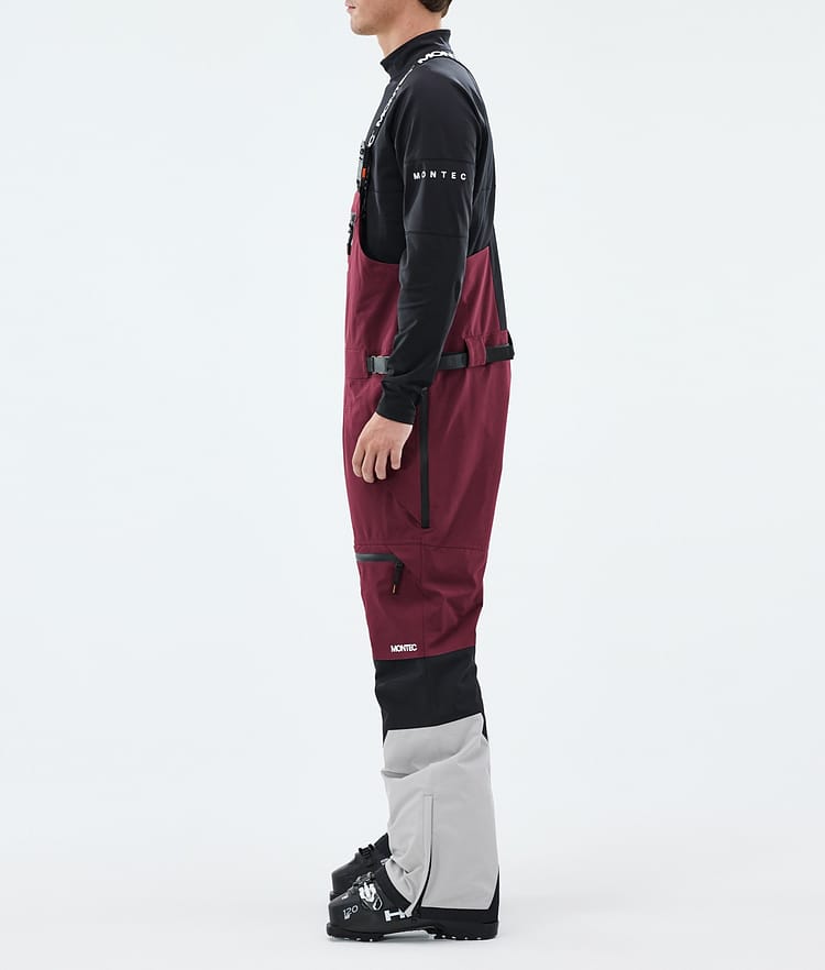 Montec Arch Lasketteluhousut Miehet Burgundy/Black/Light Grey, Image 2 of 6