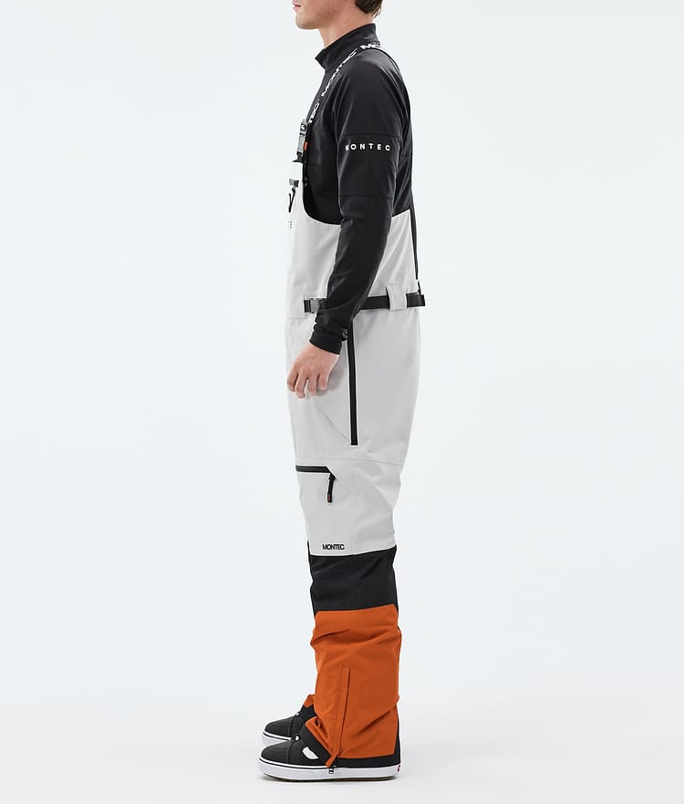 Montec Arch Lumilautailuhousut Miehet Light Grey/Black/Burned Orange, Image 2 of 6