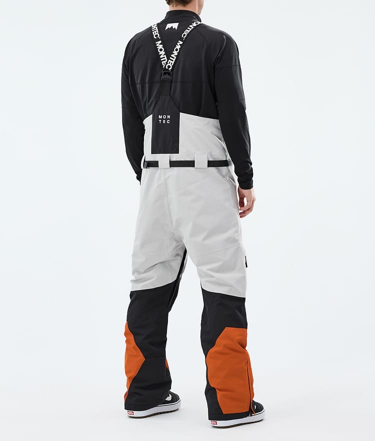 Montec Arch Lumilautailuhousut Miehet Light Grey/Black/Burned Orange, Image 3 of 6