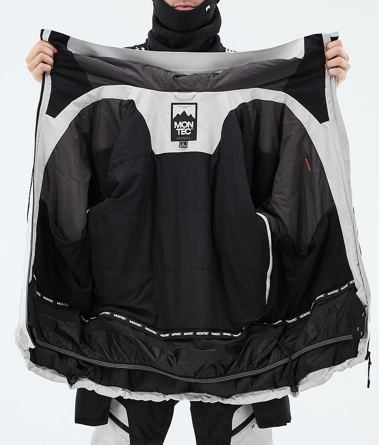 Montec Morpheus Lumilautailutakki Miehet Light Grey/Black, Kuva 9 / 9