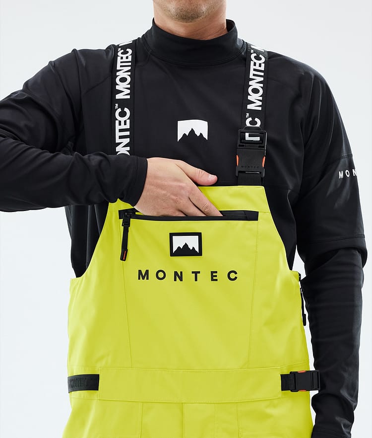 Montec Arch Lumilautailuhousut Miehet Bright Yellow/Black, Kuva 5 / 6