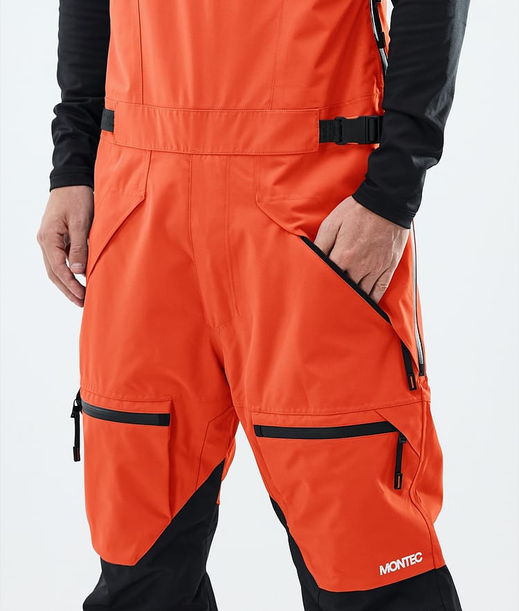 Montec Arch Lumilautailuhousut Miehet Orange/Black, Kuva 4 / 6