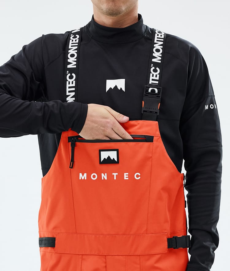 Montec Arch Lumilautailuhousut Miehet Orange/Black, Kuva 5 / 6