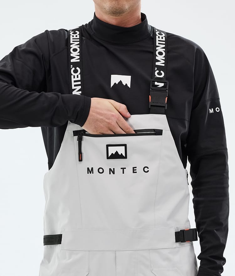 Montec Arch Lumilautailuhousut Miehet Light Grey/Black, Image 5 of 6