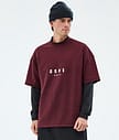 Dope Forge Välikerros T-paita Miehet Burgundy
