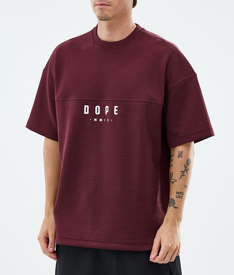 Dope Forge Välikerros T-paita Miehet Burgundy, Image 2 of 6