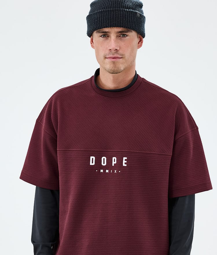 Dope Forge Välikerros T-paita Miehet Burgundy, Image 3 of 6