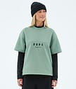 Dope Forge W Välikerros T-paita Naiset Faded Green