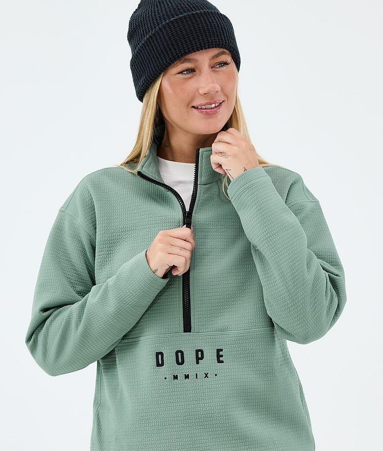 Dope Comfee W Välikerrosneule Naiset Faded Green, Image 2 of 5