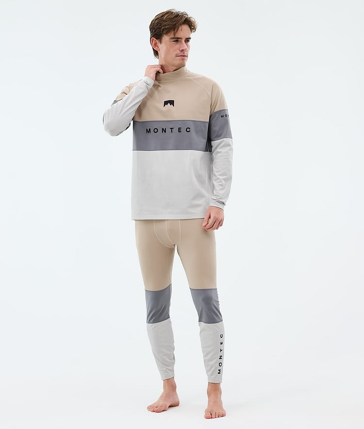 Montec Alpha Kerrastohousut Miehet Sand/Light Pearl/Light Grey, Image 3 of 7