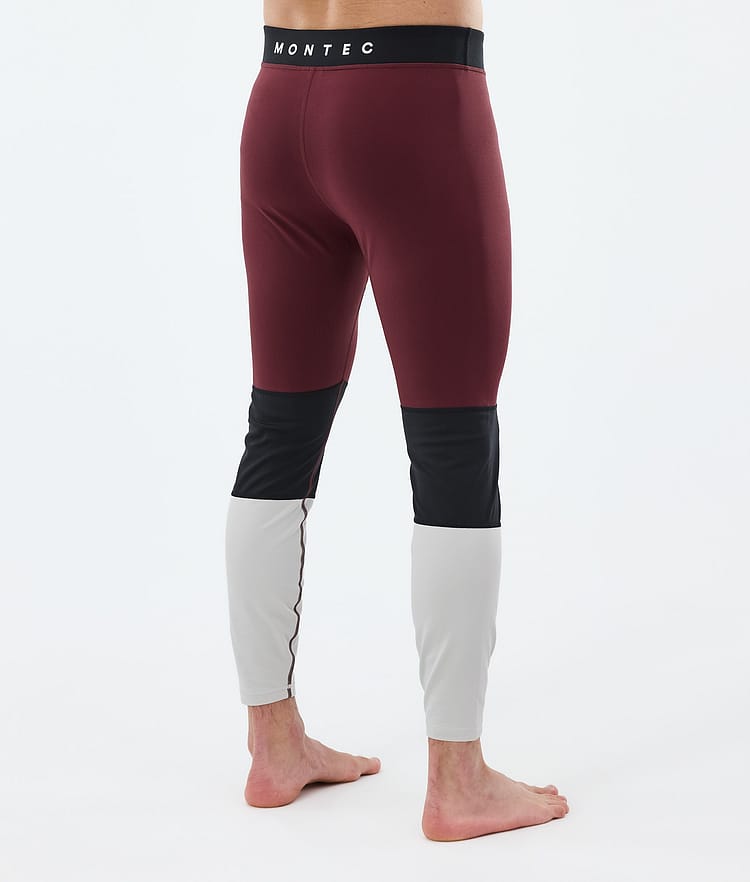 Montec Alpha Kerrastohousut Miehet Burgundy/Black/Light Grey, Image 2 of 7