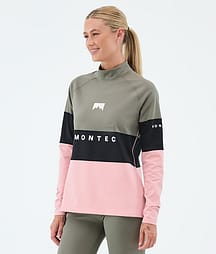 Montec Alpha W Kerrastopaita Naiset Greenish/Black/Soft Pink