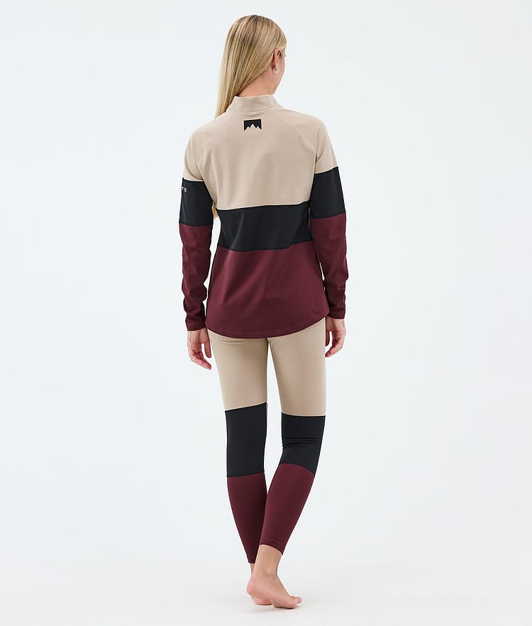 Montec Alpha W Kerrastohousut Naiset Sand/Black/Burgundy, Image 4 of 7