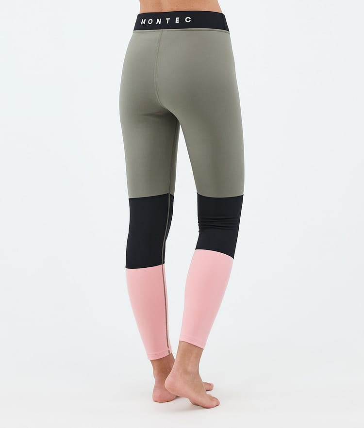 Montec Alpha W Kerrastohousut Naiset Greenish/Black/Soft Pink, Image 2 of 7