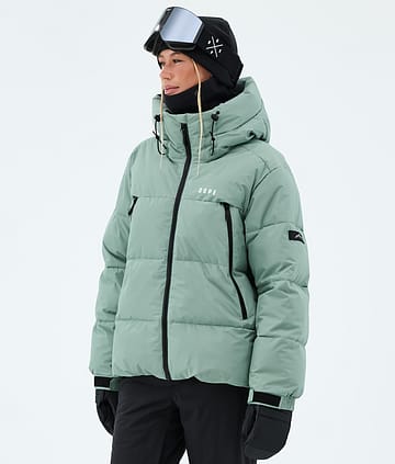 Dope Puffer W Full Zip Lumilautailutakki Faded Green