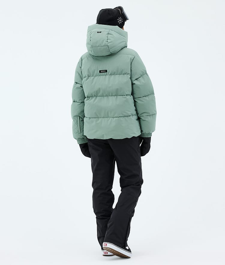 Dope Puffer W Lumilautailu Outfit Naiset Faded Green/Black, Kuva 3 / 3