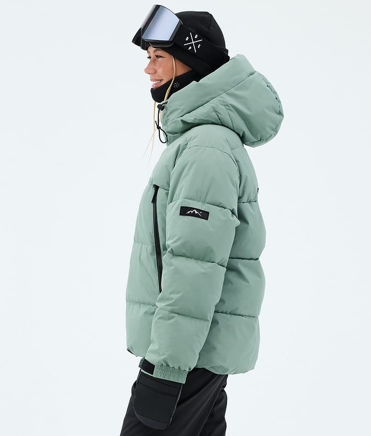 Dope Puffer W Full Zip Laskettelutakki Naiset Faded Green, Kuva 5 / 8