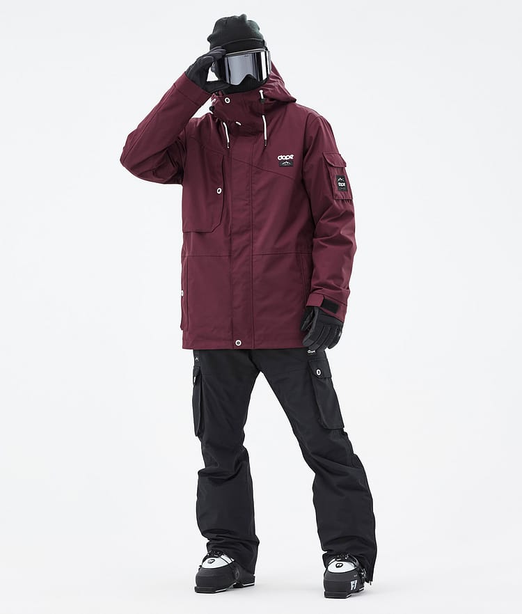 Dope Adept Laskettelu Outfit Miehet Burgundy/Black