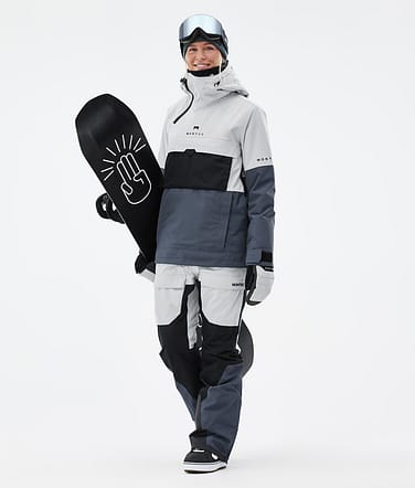 Montec Dune W Lumilautailu Outfit Naiset Light Grey/Black/Metal Blue
