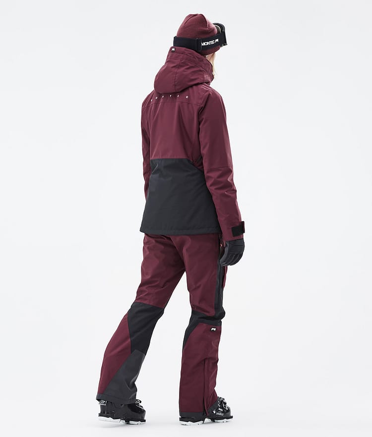 Montec Moss W Laskettelu Outfit Naiset Burgundy/Black, Image 2 of 2