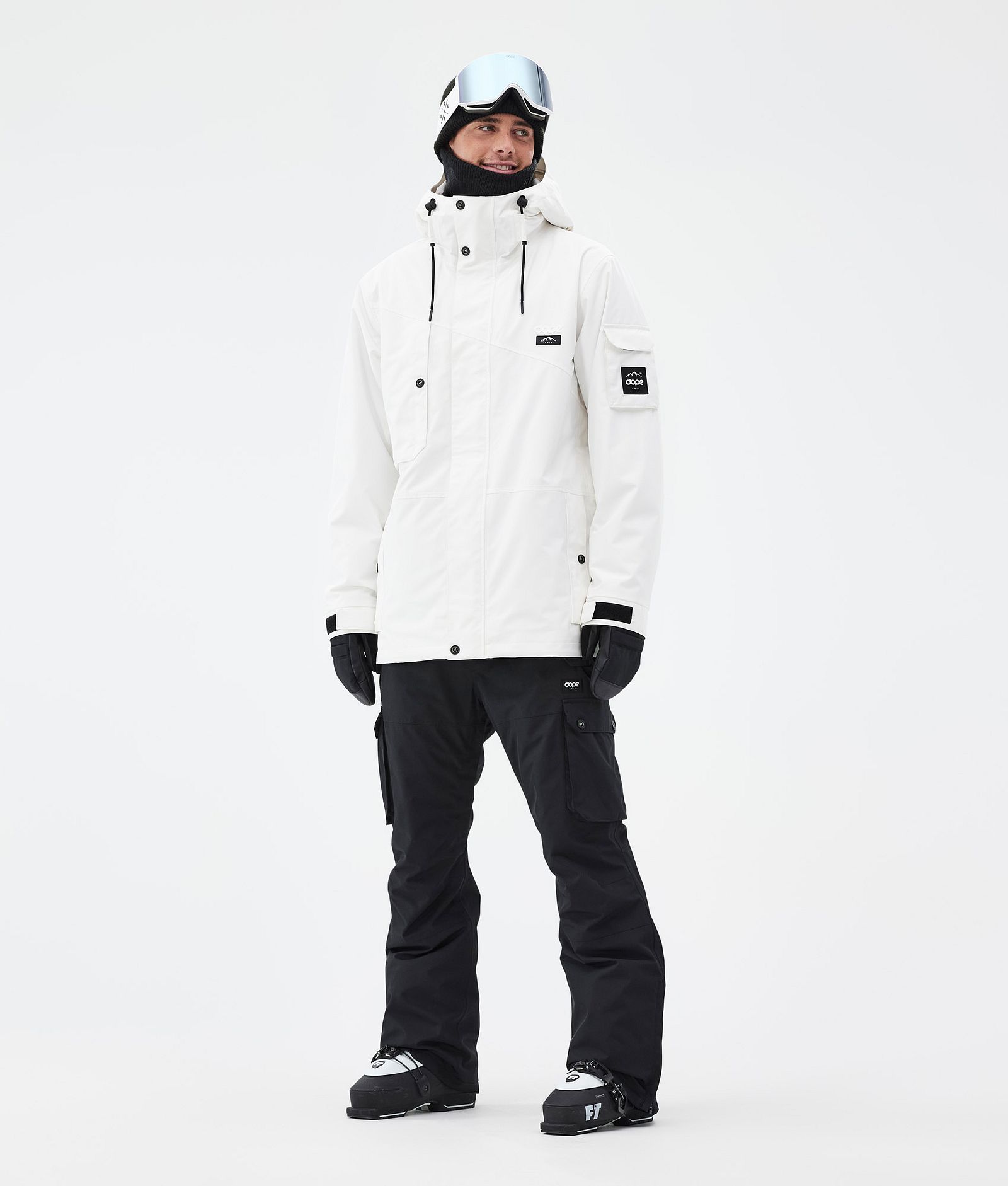 Dope Adept Laskettelu Outfit Miehet Old White/Blackout