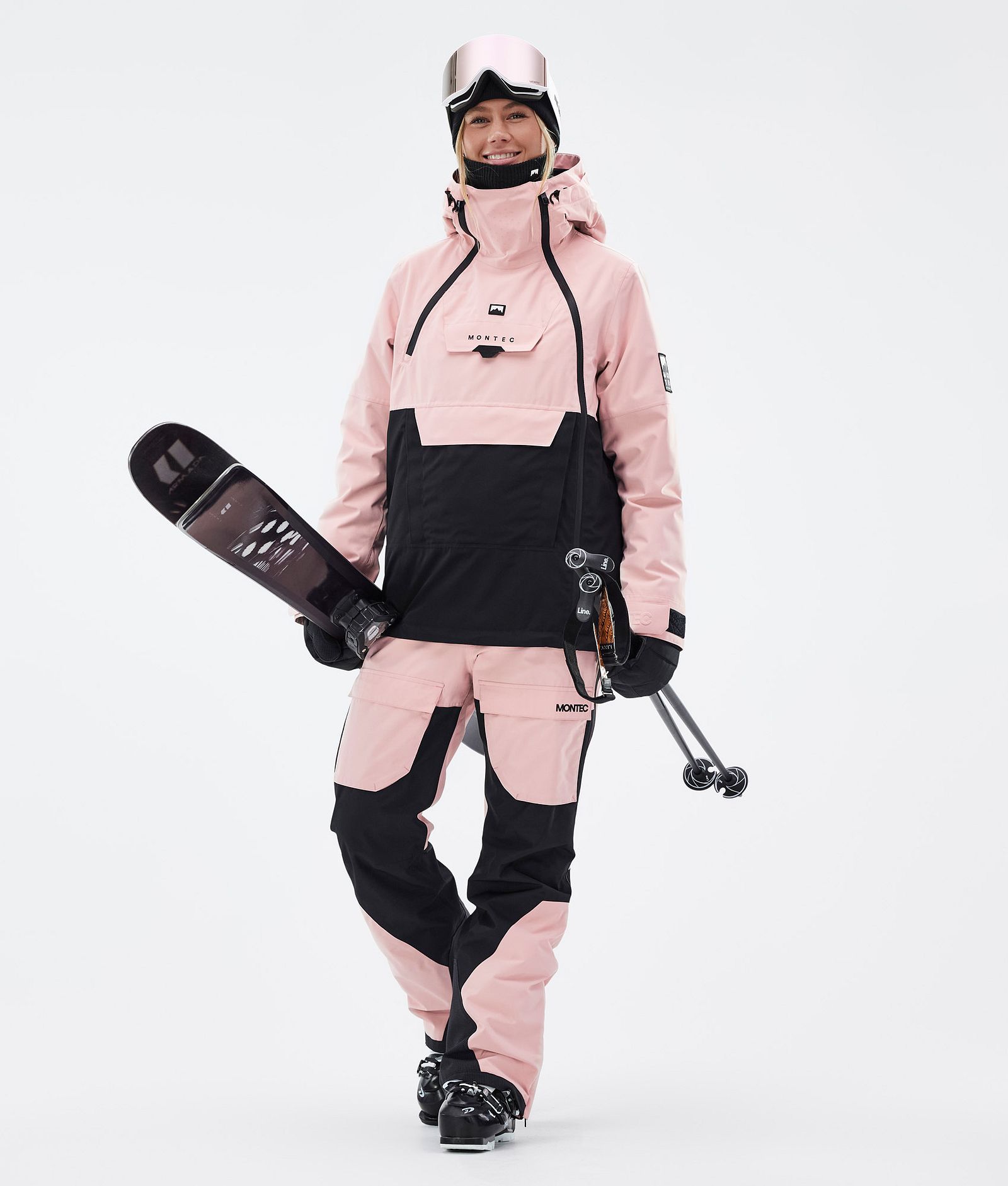 Montec Doom W Laskettelu Outfit Naiset Soft Pink/Black