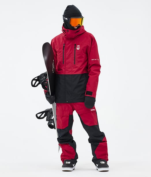 Montec Fawk Lumilautailu Outfit Deep Red/Black