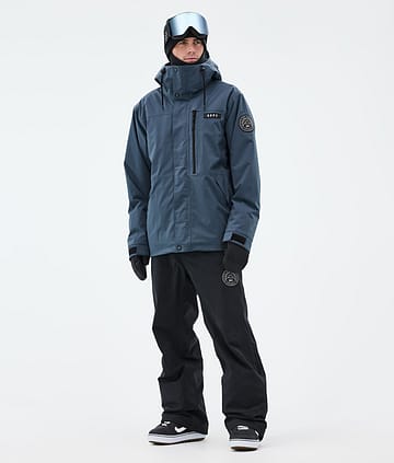 Dope Blizzard Full Zip Lumilautailu Outfit Metal Blue/Black