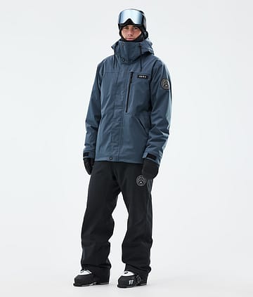 Dope Blizzard Full Zip Laskettelu Outfit Miehet Metal Blue/Black