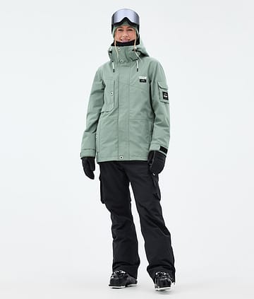 Dope Adept W Laskettelu Outfit Naiset Faded Green/Black