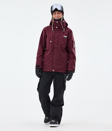 Dope Adept W Lumilautailu Outfit Naiset Burgundy/Black